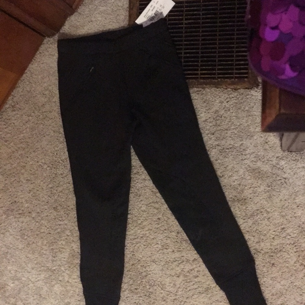 Tuff rider winter fleece lined knee patch breeches